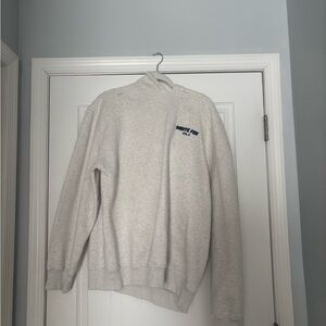 Grey and Navy White Fox Hoodie